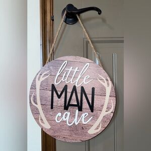 Hanging sign for nursery / boy room decor